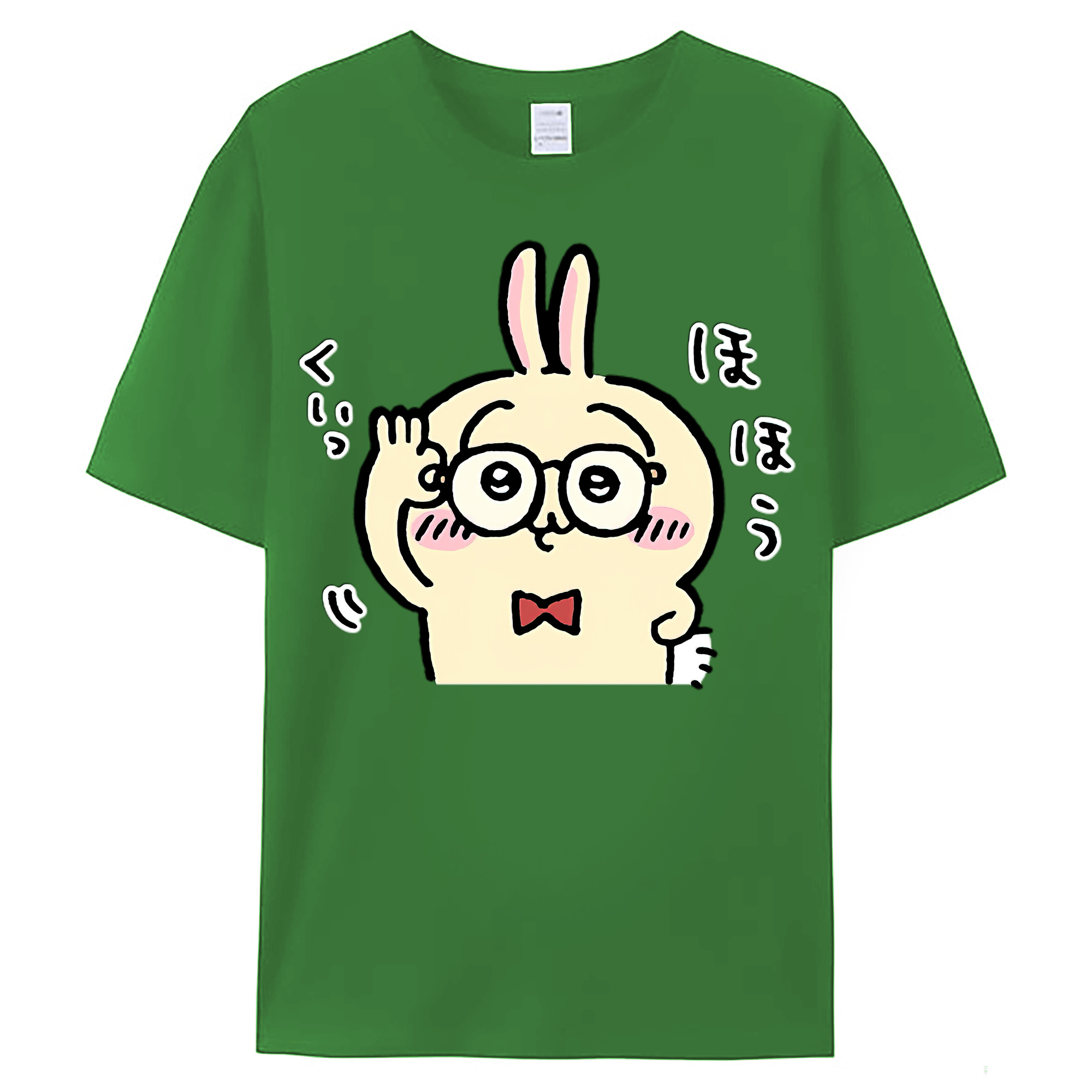 （画像用） ちいかわ うさぎ Chii-kawa usagi レディースカジュアルプリントTシャツ（綿100％）